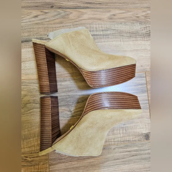 Veronica Beard Maren Suede Platform Mules, size US 9.5 - Picture 8 of 11